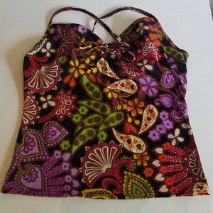 Victoria Secret tankini top. Floral paisley 36C